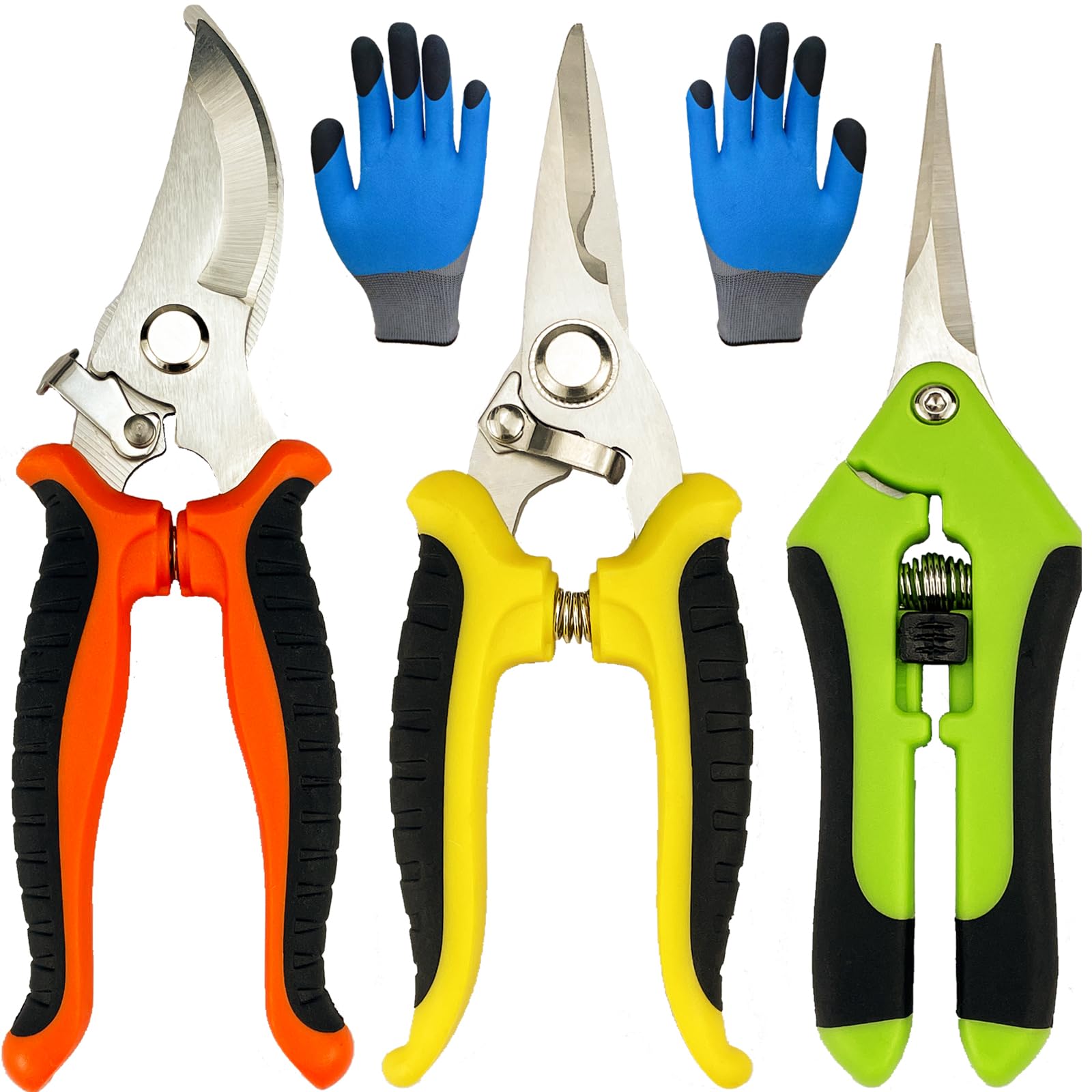 Lengnoyp pruning shears curved blade for precise cuts in flowers and bonsai.