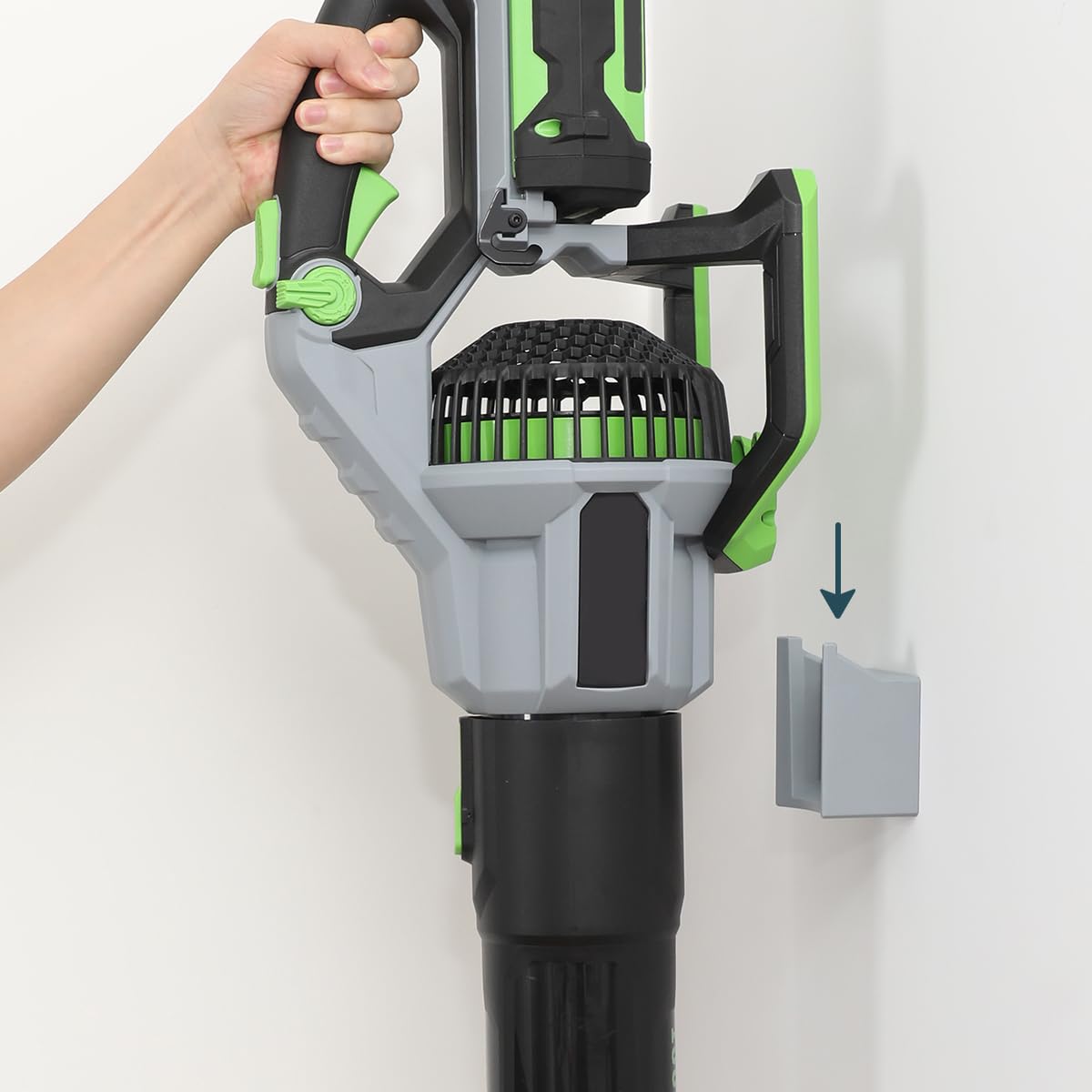 Lenink wall mount fits compatible EGO models securely without wobble.