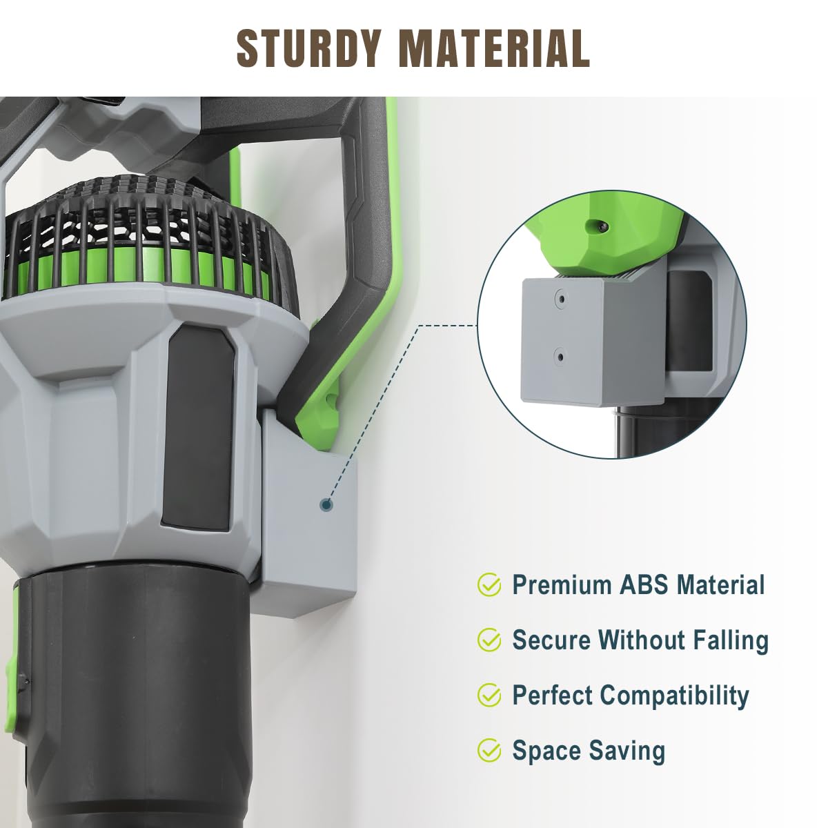 Lenink wall-mount bracket with hardware enables simple, tool-ready installation.