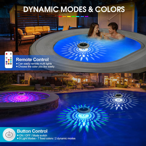 LENONE IP68 waterproof floating light withstands splashes and brief submersion