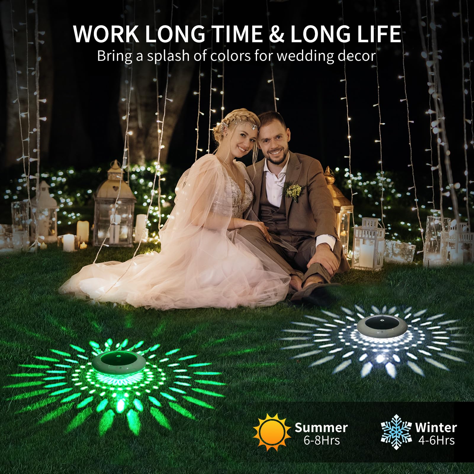 LENONE outdoor-friendly glow enhances pools, hot tubs, and garden gatherings