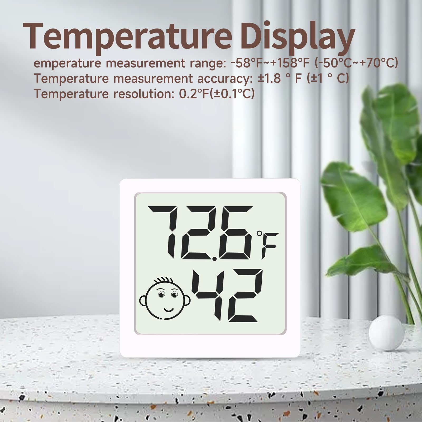 LEOALF mini humidity meter 6-pack office living room setup for multi-room monitoring
