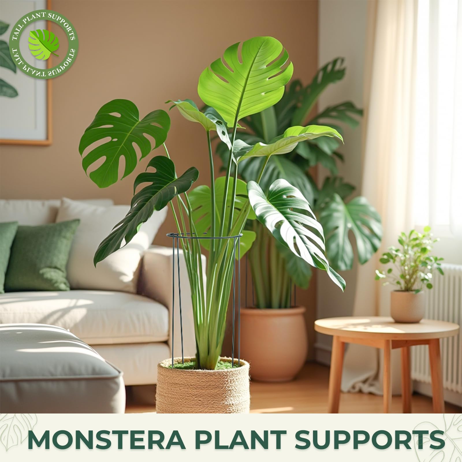 LEOBRO 8-pack plant supports are suitable for indoor and outdoor use