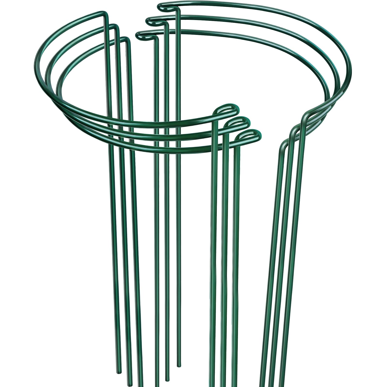 LEOBRO plant stakes 6pc set supports tall plants and upright growth