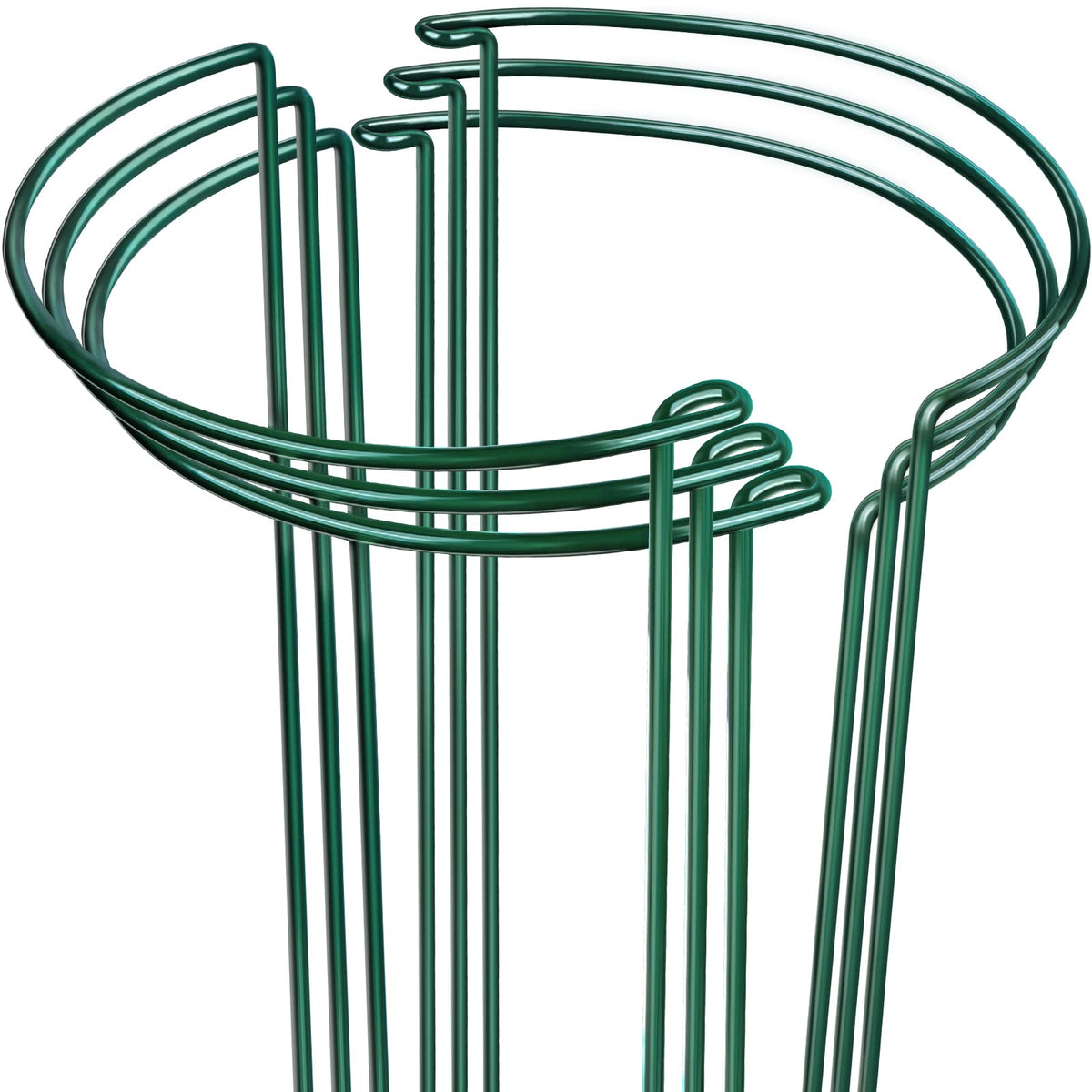LEOBRO plant stakes 6-pack provide sturdy support for flowers and vegetables.