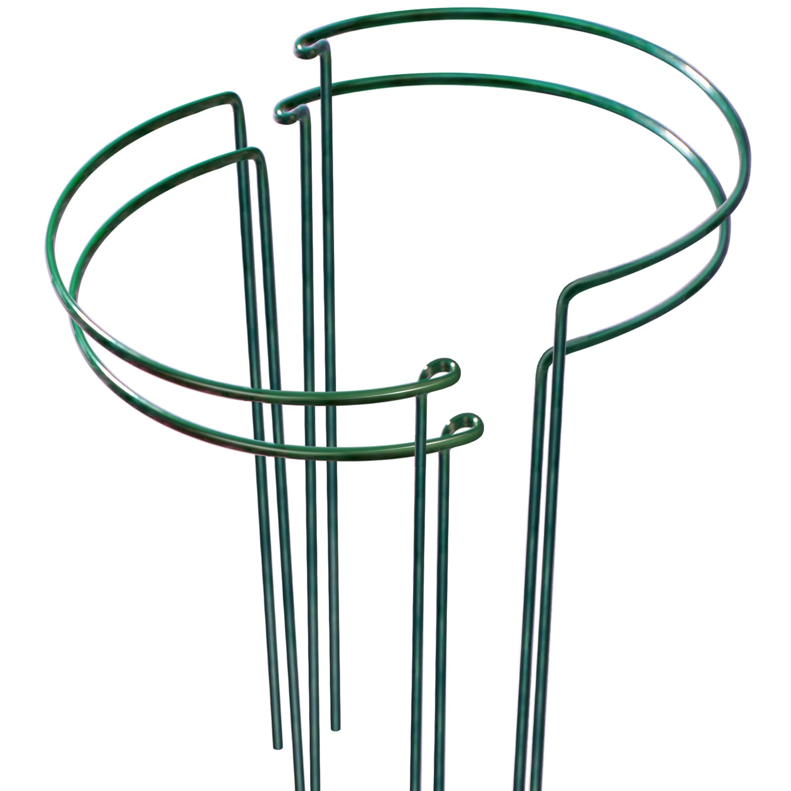 LEOBRO plant support stakes in a four-pack keep garden plants upright.