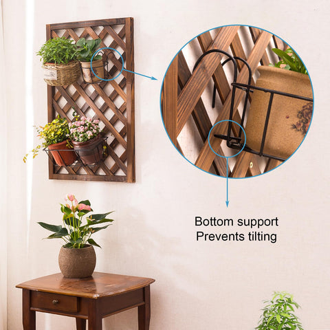 Leoenir balcony planter hung on a fence for decorative flowers