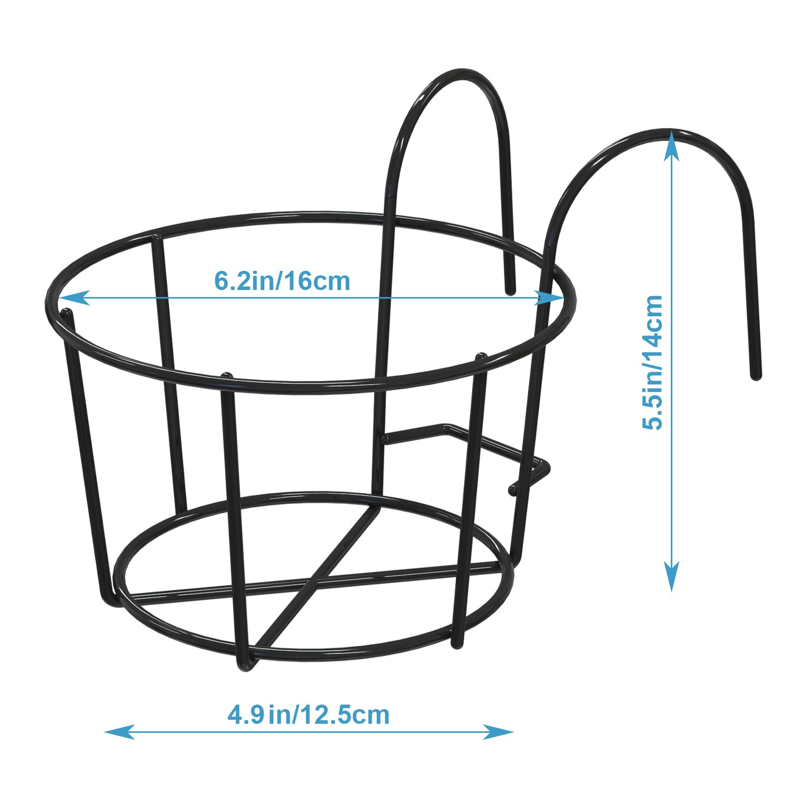 Leoenir easy-installation planter hangs without tools on railing