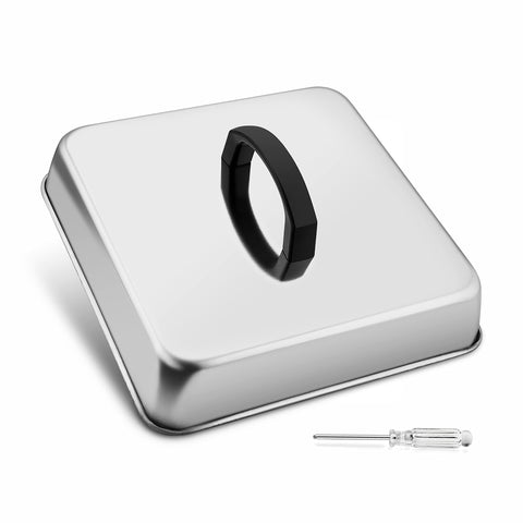 Leonyo 8-2 inch square cheese melting dome covering patties for even melt