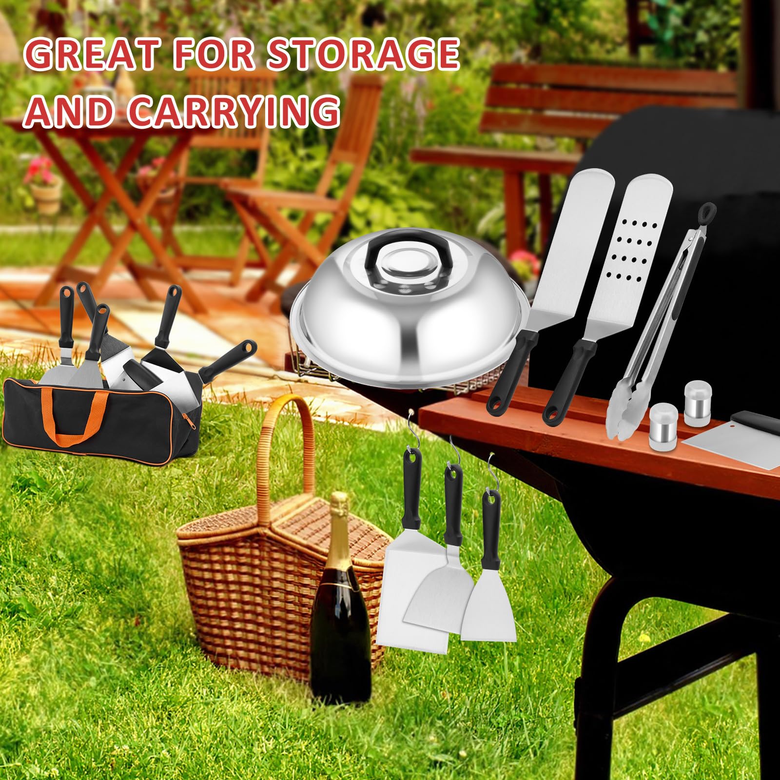 Leonyo griddle cleaning brush for easy maintenance after grilling