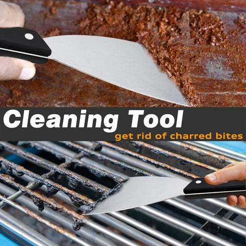 Leonyo teppanyaki-friendly scraper doubles as spatula and dough cutter