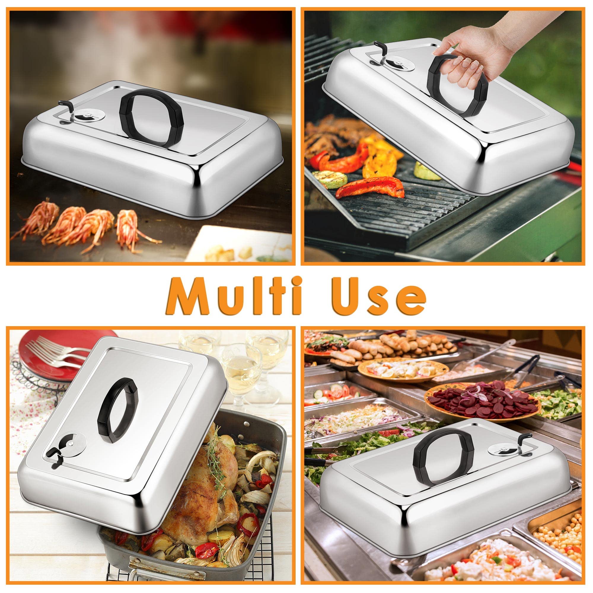 Leonyo wide steam dome concentrates heat for faster, even results.