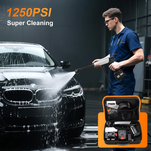 LEOTER brushless copper motor delivers powerful, durable cleaning performance.