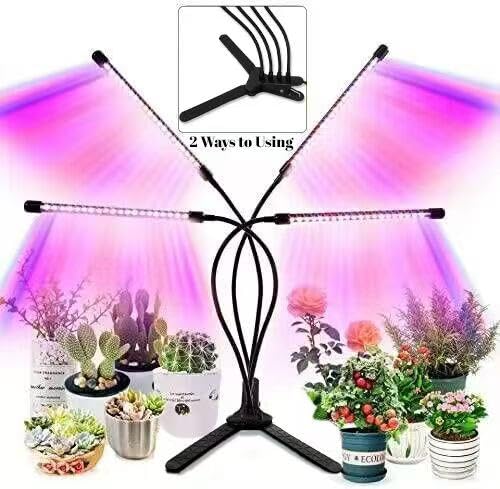 LEOTER 360° gooseneck enables precise lighting angles for targeted plants