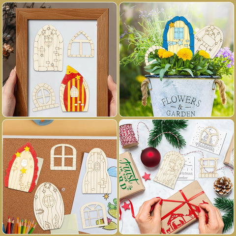 LepoHome miniature fairy doors for garden decor and storytelling displays.