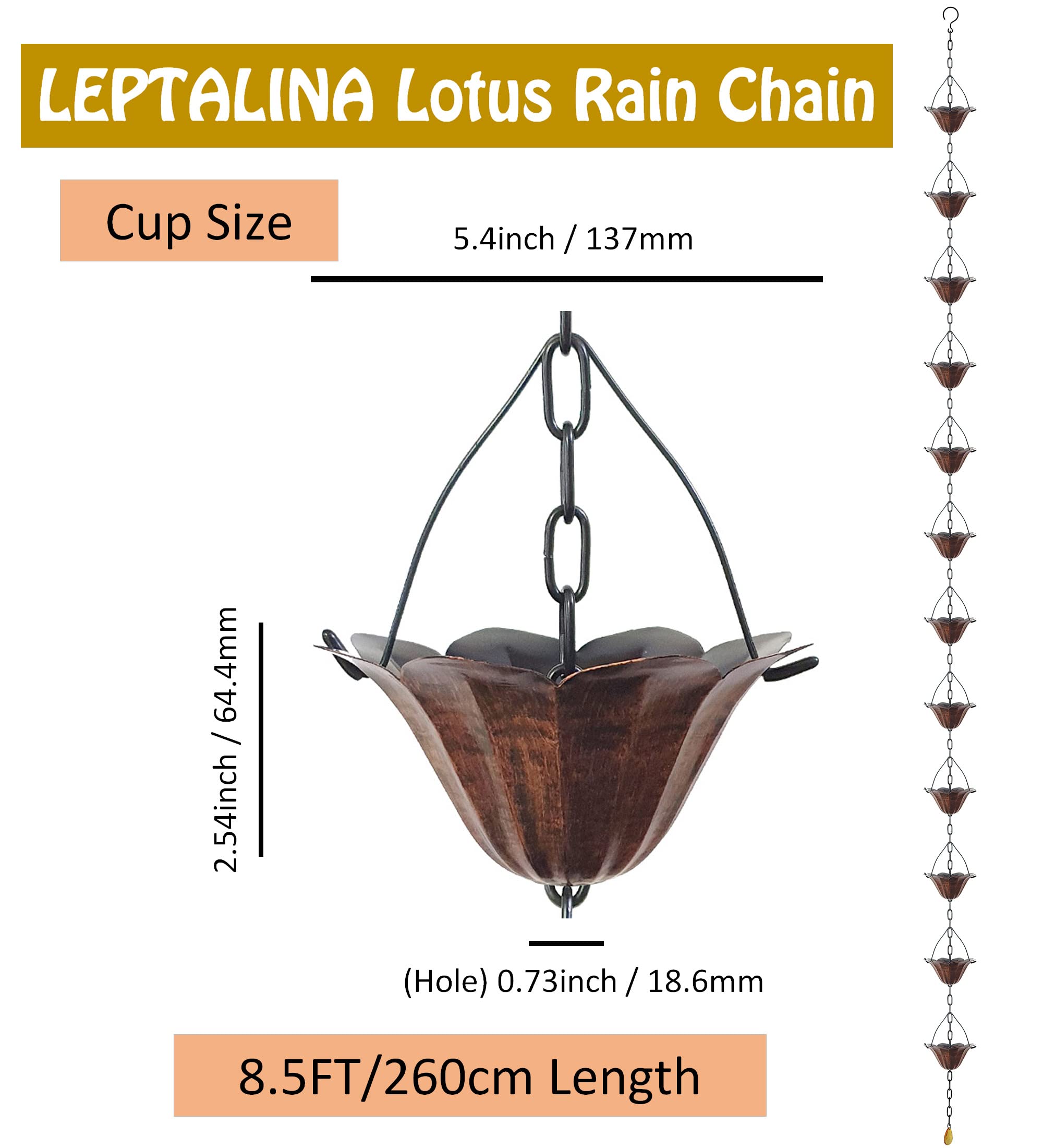 LEPTALINA antique-bronze-color enhances roof and garden aesthetics.
