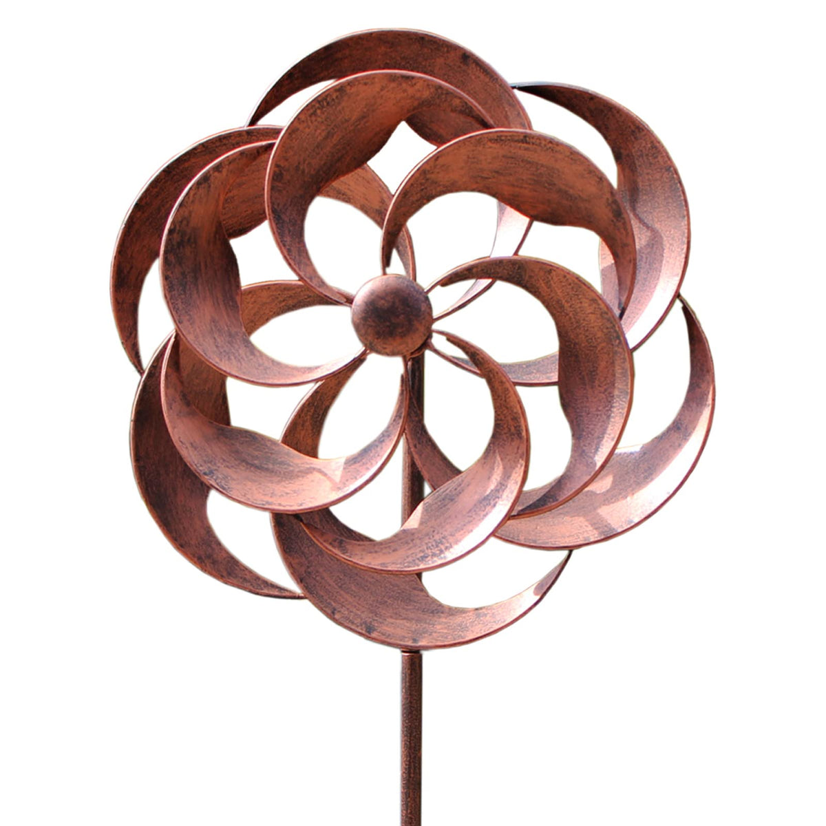 LERFUGI Willow Leaves wind spinner with 360-degree rotation for outdoor patios.