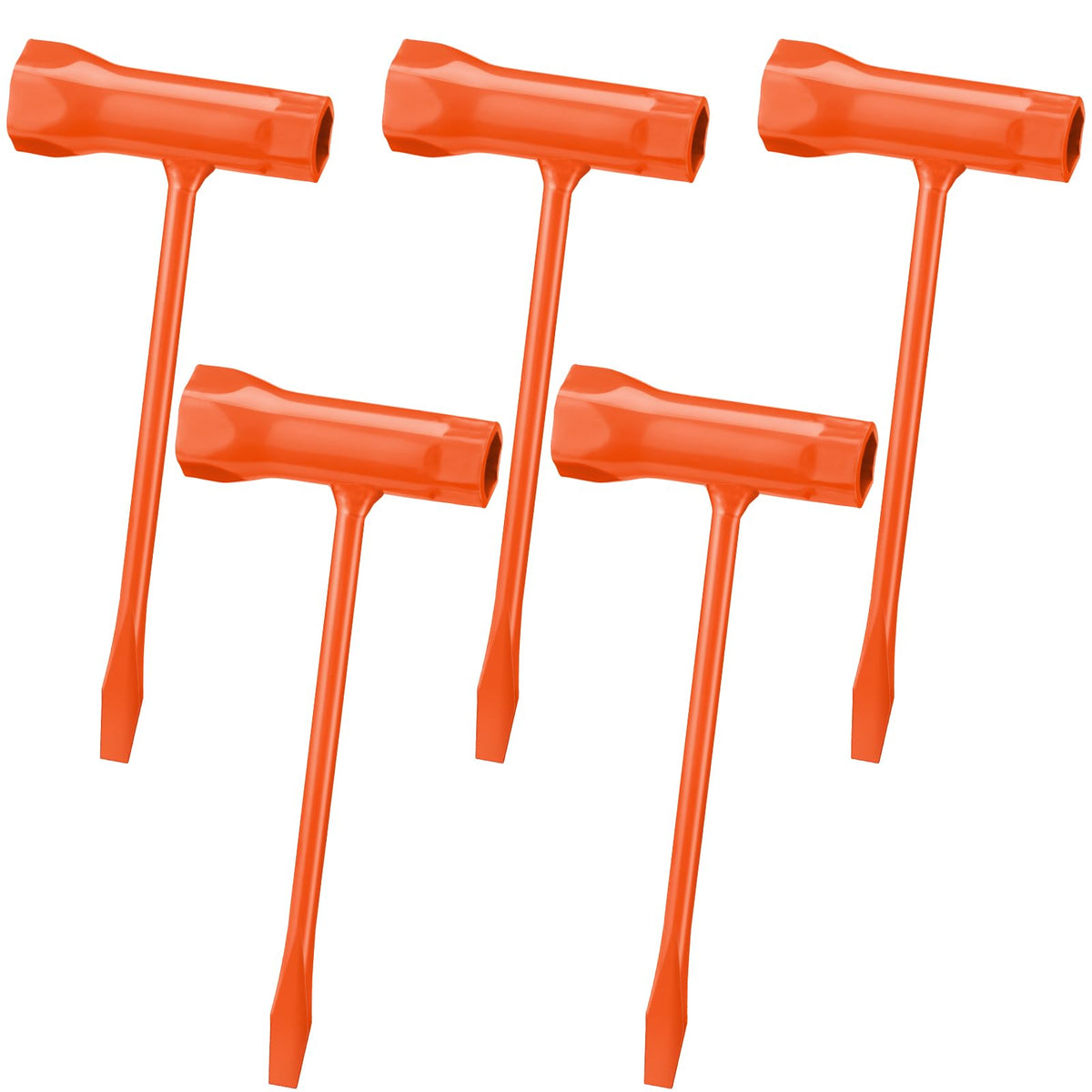Leriton 5-pcs chainsaw wrenches set for bar and nuts, compact and durable.