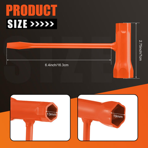 Leriton combination screwdriver scrench tool enables quick nut adjustments.