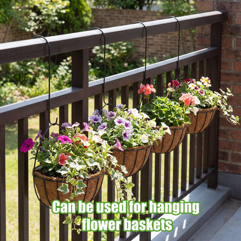 Leriton heavy duty steel core supports baskets and planters without bending