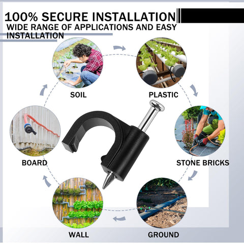 100-clip Leriton kit helps irrigation projects stay tidy.