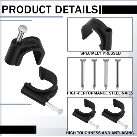 UV-resistant Leriton tubing clip durably withstands sun exposure.