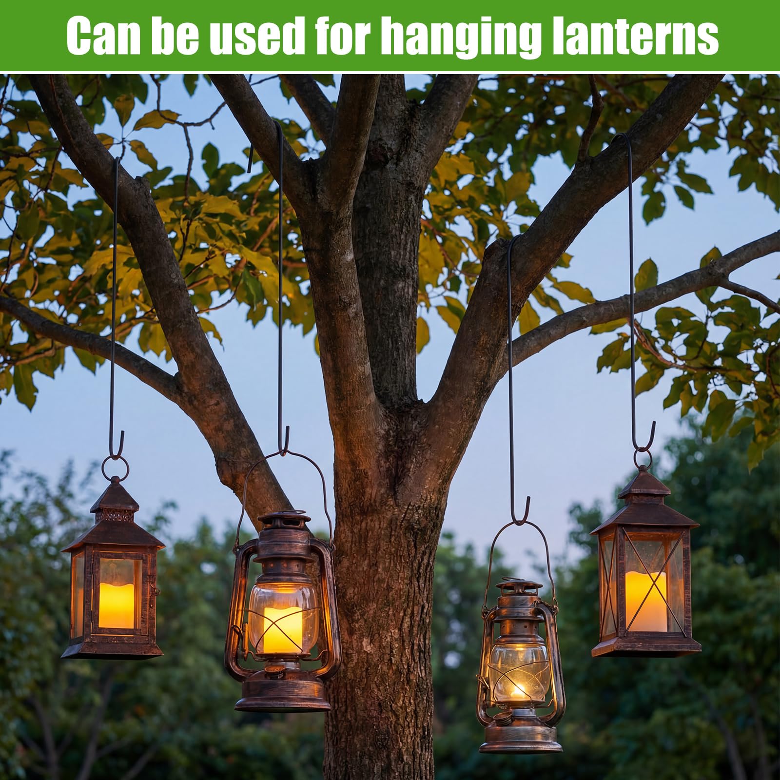 Leriton wind chime friendly 18 inch hook keeps chimes away from walls