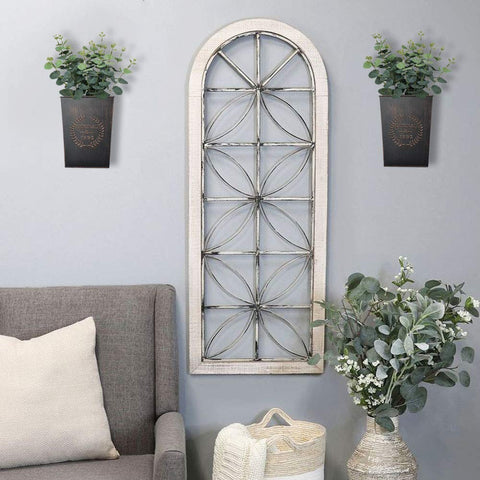 LESEN set-2 close-up of galvanized finish with antique charm for rustic decor.