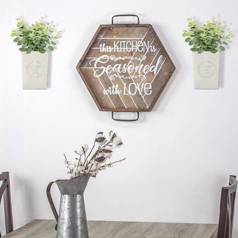 LESEN wall mount planter height 8.7 inches for compact display.
