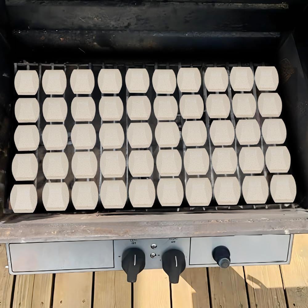 Leship briquettes use premium ceramics for durability and longer grill life