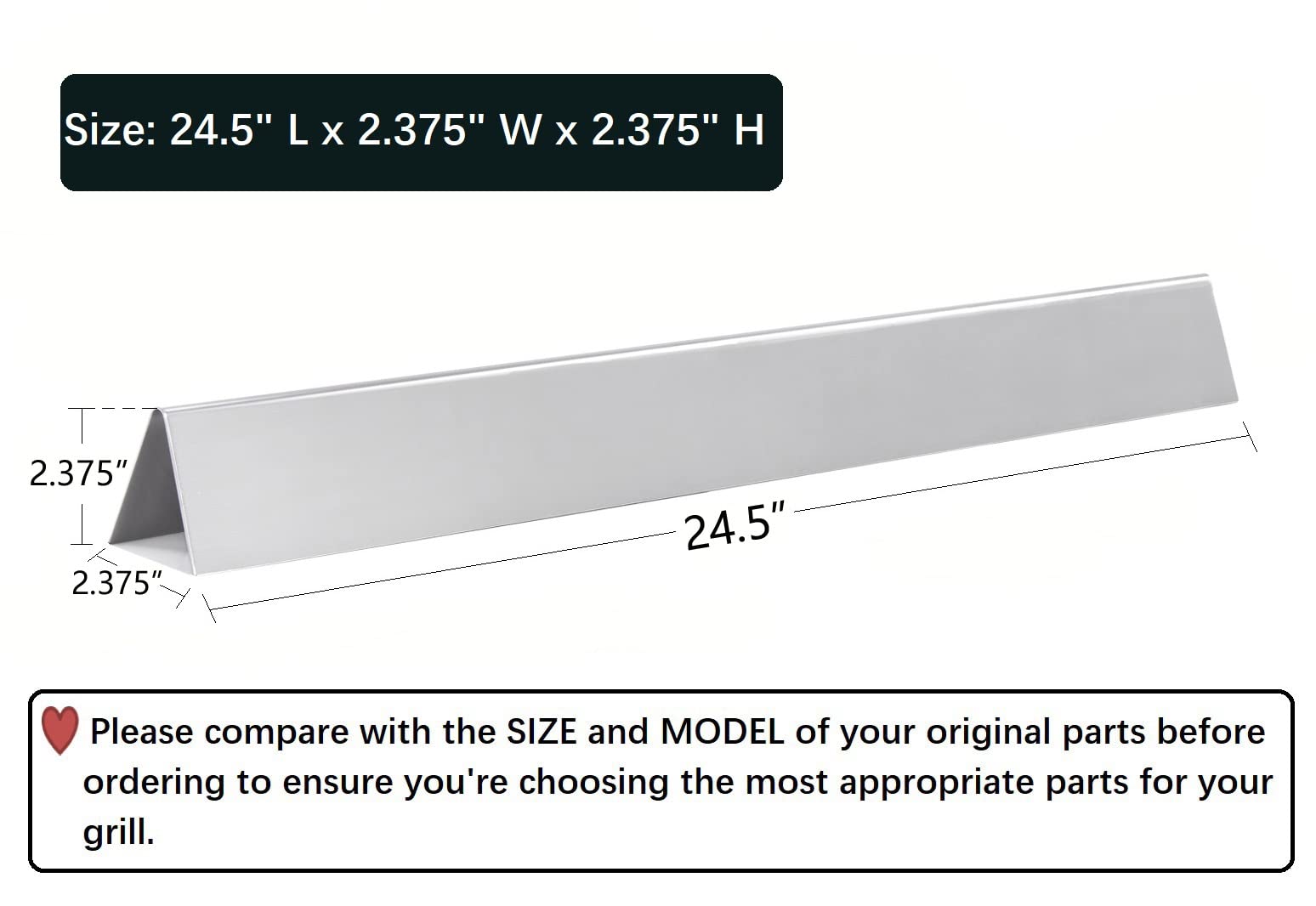 Leship Weber 7539-7540 compatible flavorizer bars ready to replace worn parts