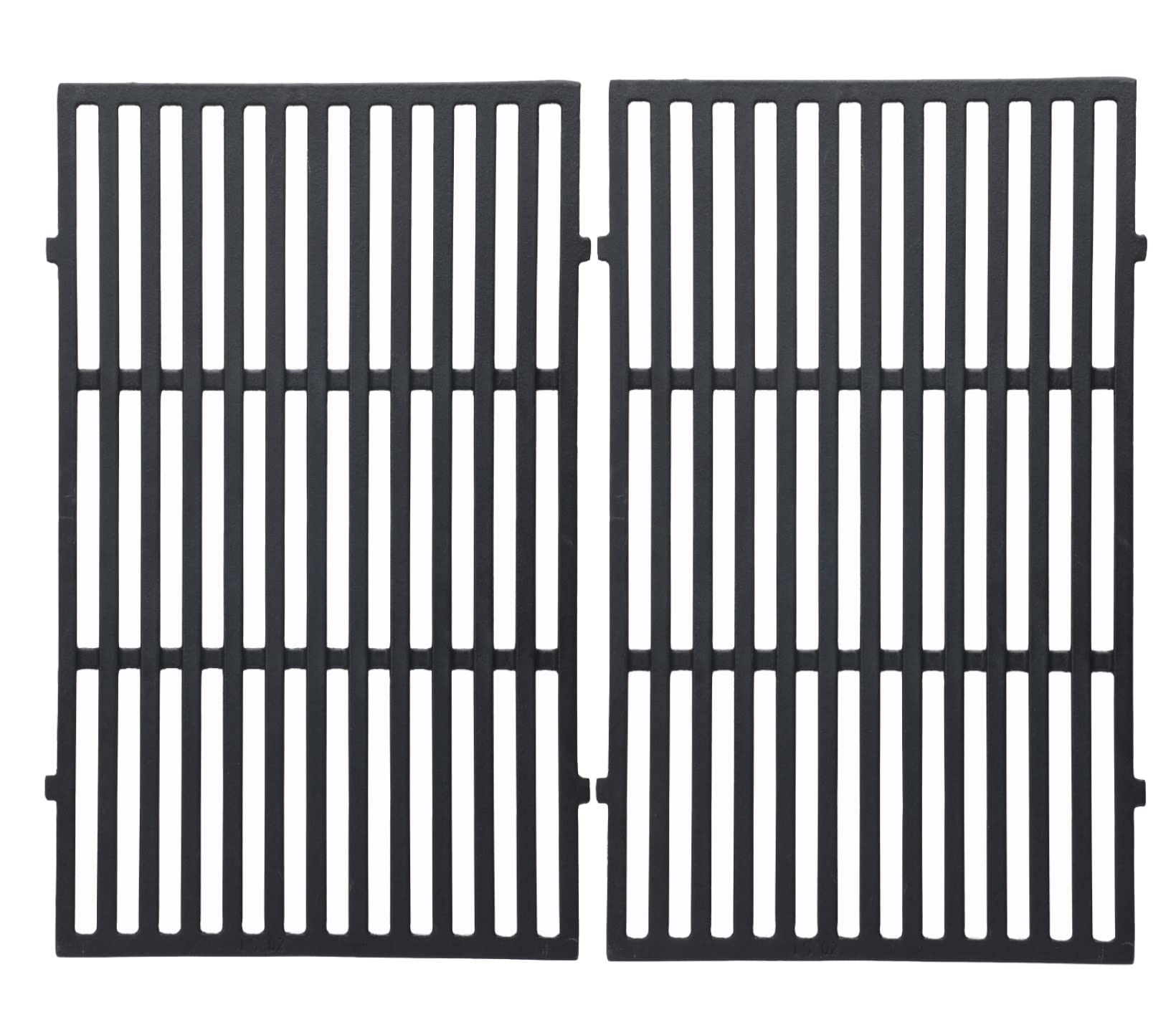 Leship Weber 7638 grill grate front view showing durable cast iron construction
