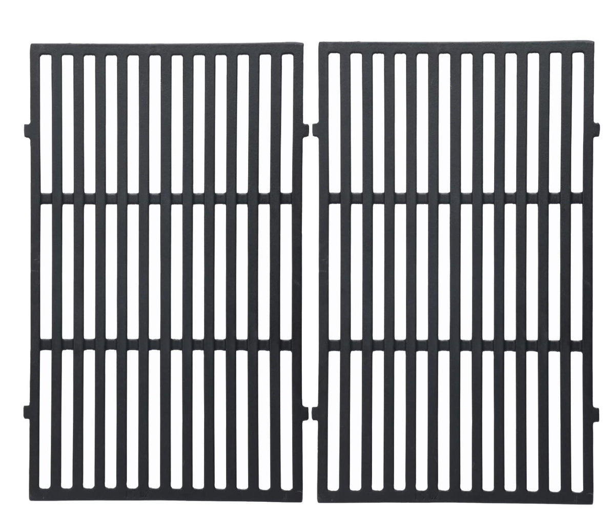 Leship Weber 7638 grill grate front view showing durable cast iron construction