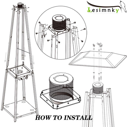 Lesimnky easy-install design helps you secure the heater quickly.