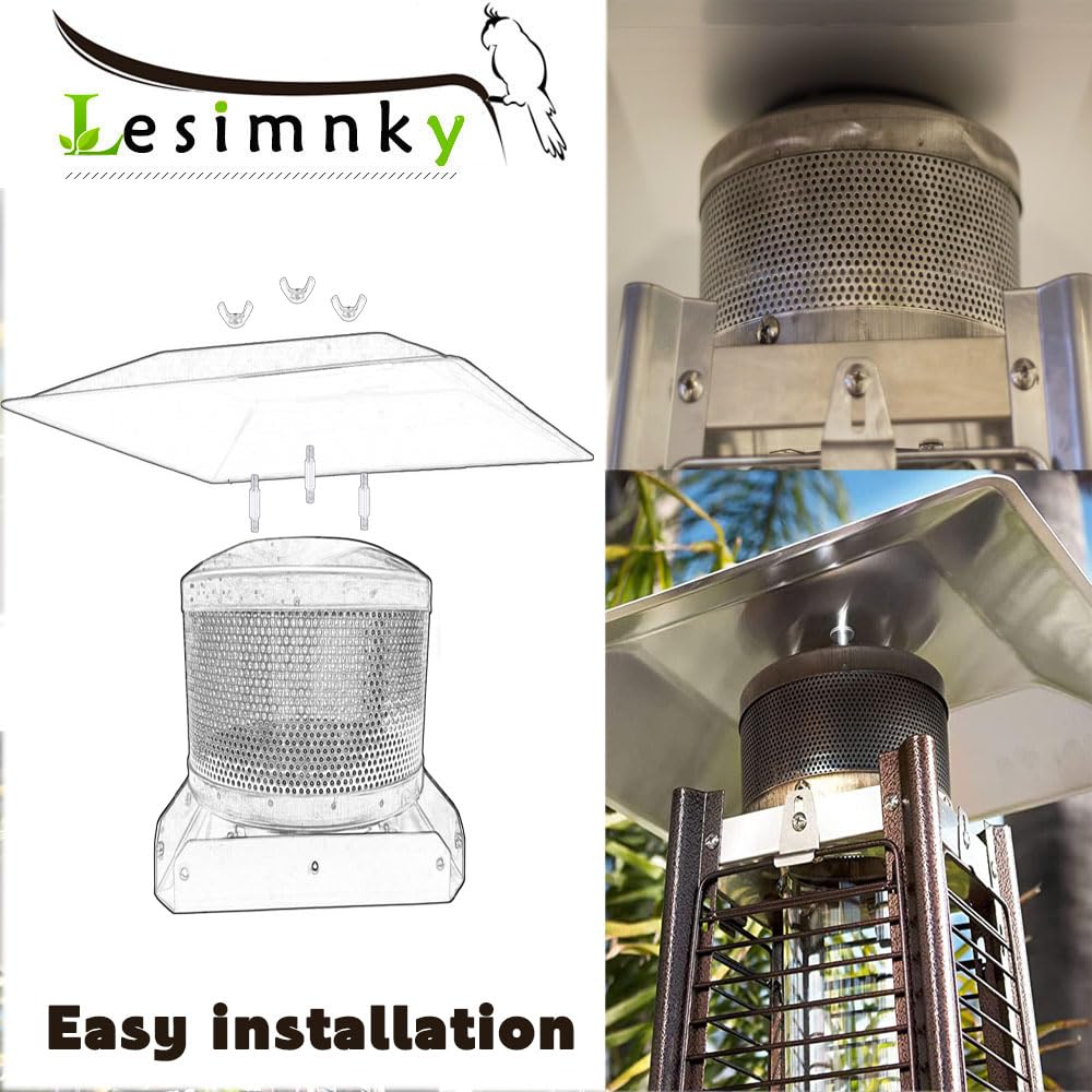 Lesimnky 7-inch emitter size matches common patio heater models.