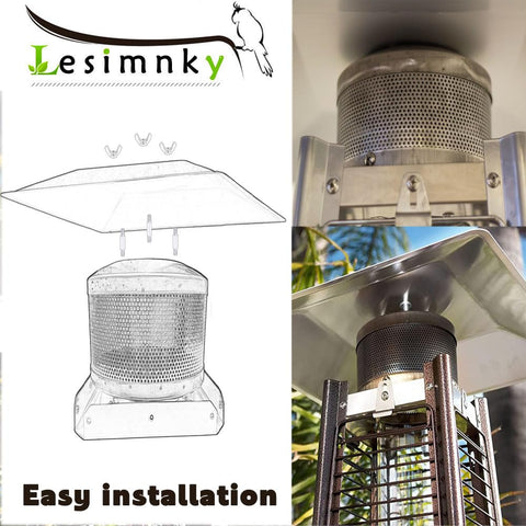 Lesimnky 7-inch emitter size matches common patio heater models.