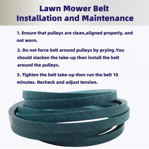 LESIONGO 1/2-inch x 96-inch aramid belt for dependable mowing.