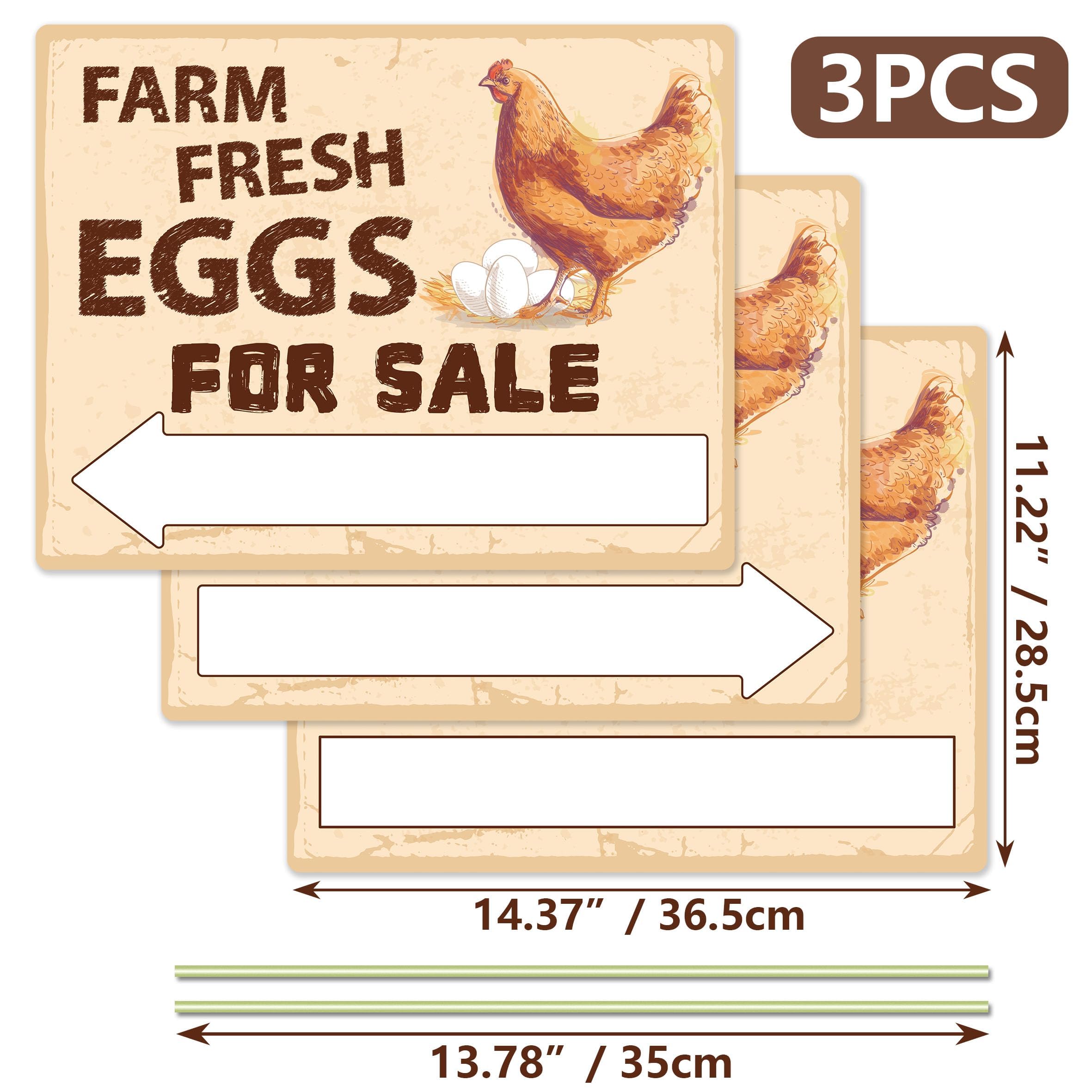 Lesnala front-yard egg sign helps attract customers to your stand
