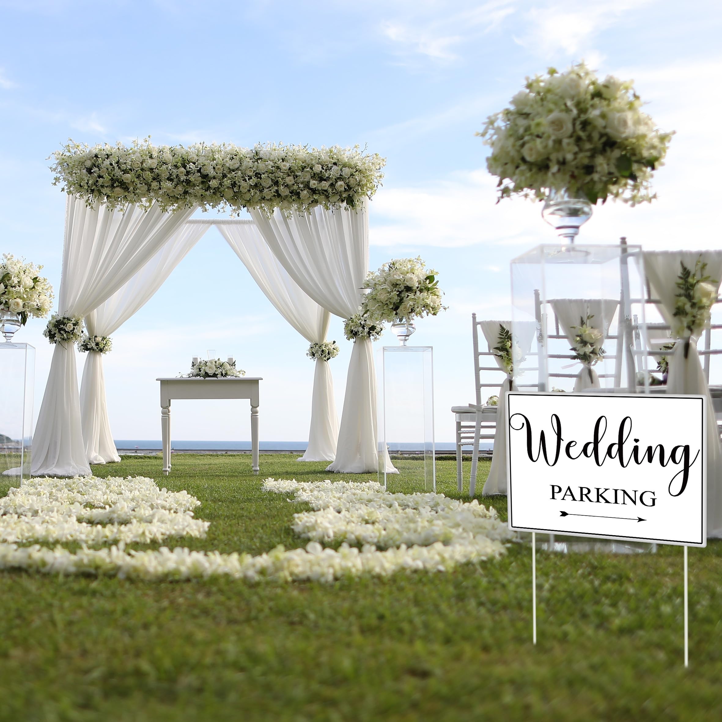 Lesnala signs suitable for indoor or outdoor placement with easy setup.