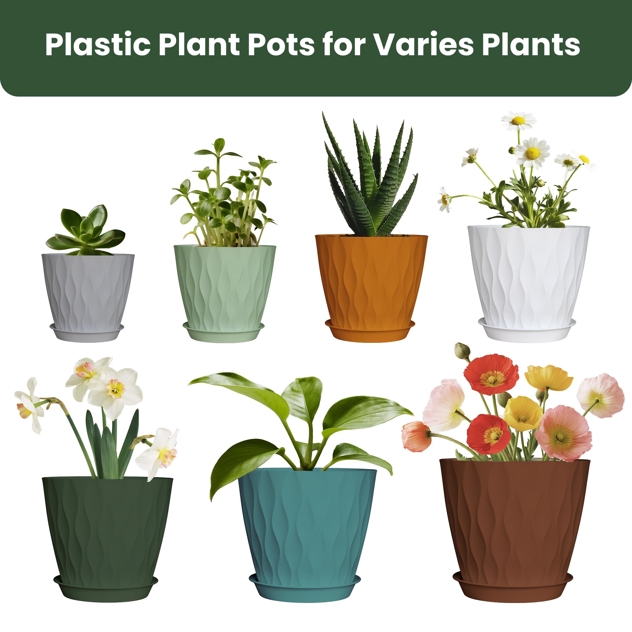 LESOASIS indoor outdoor planters suit windowsills, desks, and shelves