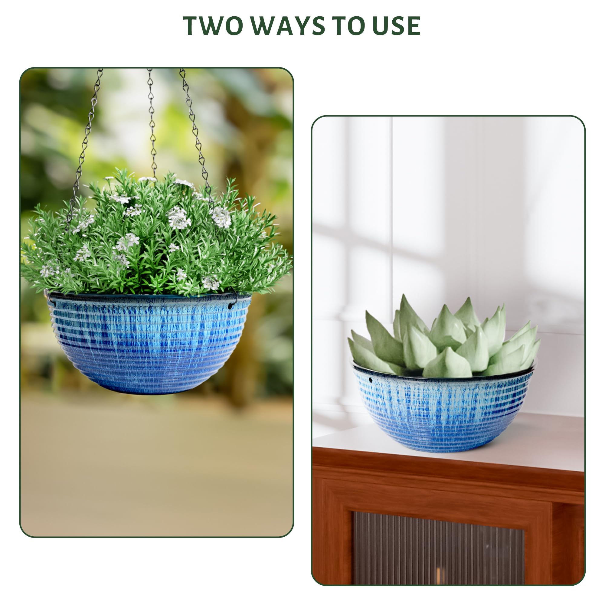 Lesoasis 10-inch planter makes a thoughtful gift for plant lovers.