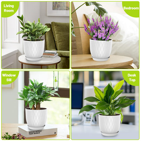 LESOASIS ripple-texture planter adds depth to any space for plants
