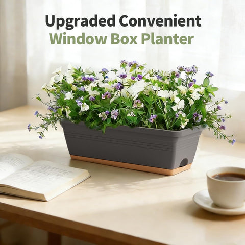 LESOASIS rectangular grey bottom tray view helps keep surfaces clean and tidy