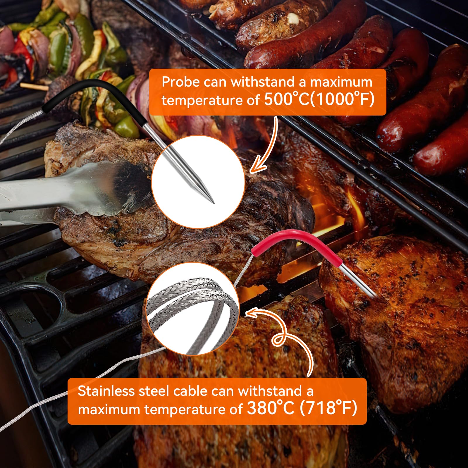 LESYAO probe withstands high temperatures for versatile cooking scenarios