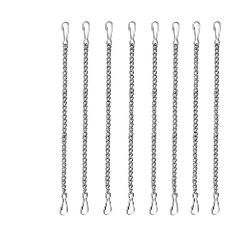 LESYDGSI 8-piece 20-inch chain set with quick links for secure plant and art hanging.