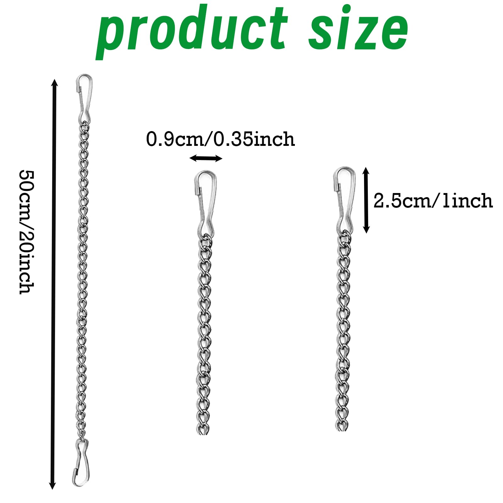 LESYDGSI decorative 20-inch chains suit planters and lamps with clean, minimalist style.
