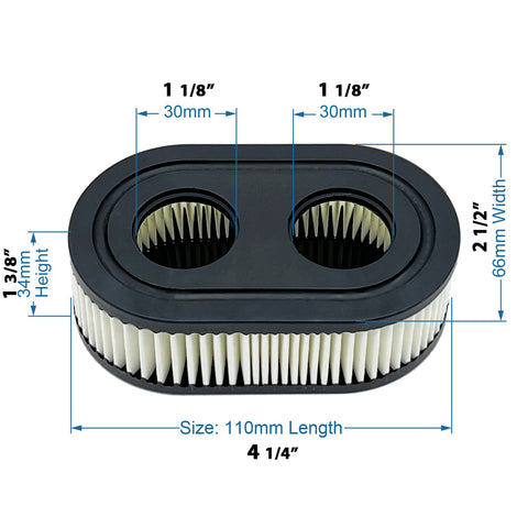 LETAYAR 593260 air filter dimensions 4-1-4 x 2-1-2 x 1-3-8 inches