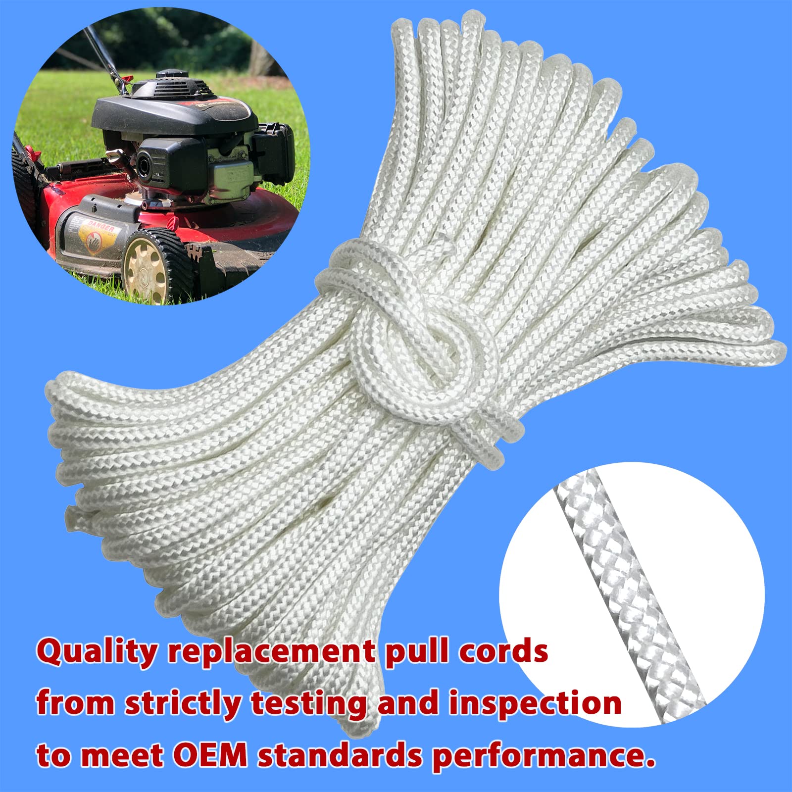 Letayar generator pull rope for consistent starts in backup power equipment.
