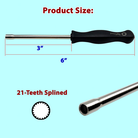 LETAYAR 21-teeth screwdriver enables precise air-fuel tuning.