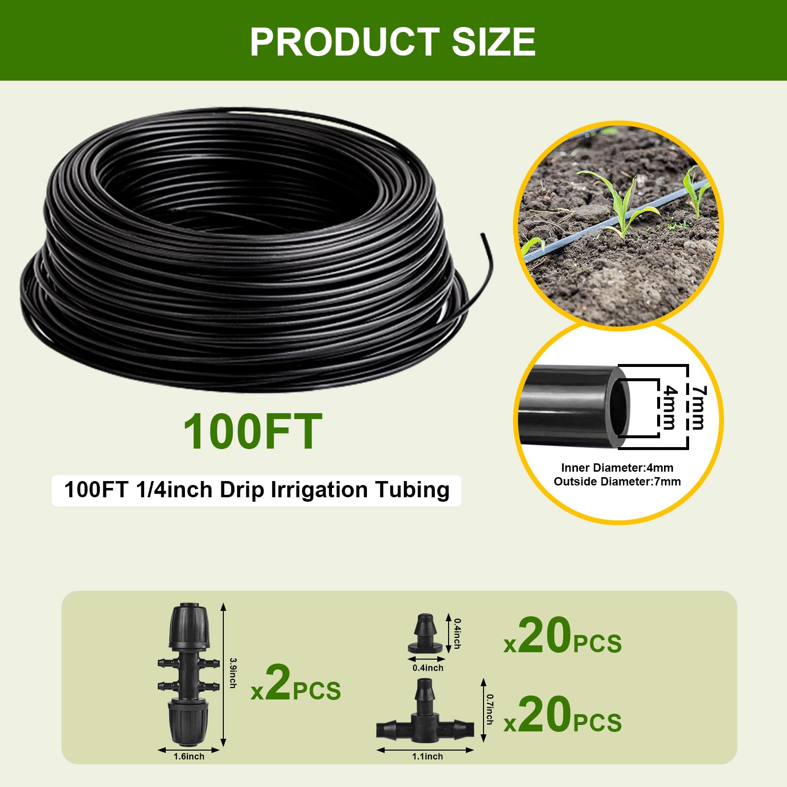 Letesult 6-way connectors pack enables flexible irrigation layout across garden beds.